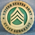 ARMY STAFF SERGEANT PLAQUE ARMY STAFF SERGEANT PLAQUE